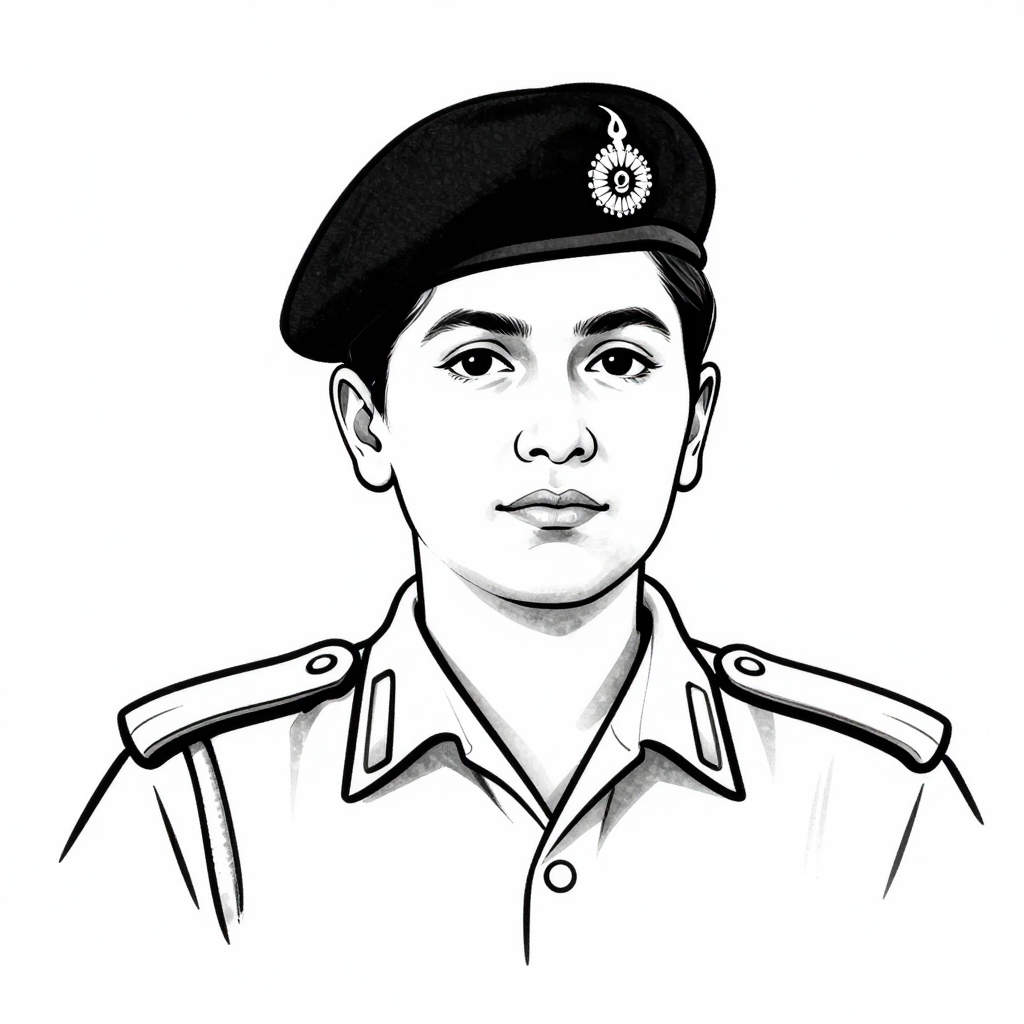 Portrait of Captain Lakshmi Sahgal